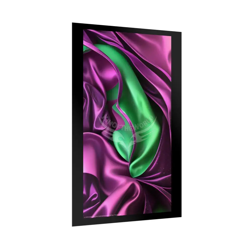Imagination Artistic & 3D Creativity Vaporwave Satin & Stars Interior Art Print Poster