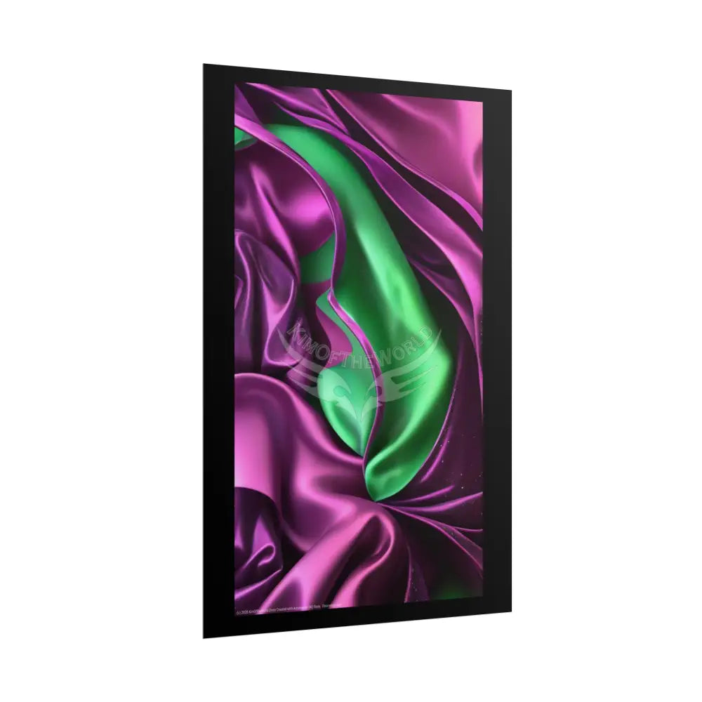 Imagination Artistic & 3D Creativity Vaporwave Satin & Stars Interior Art Print Poster