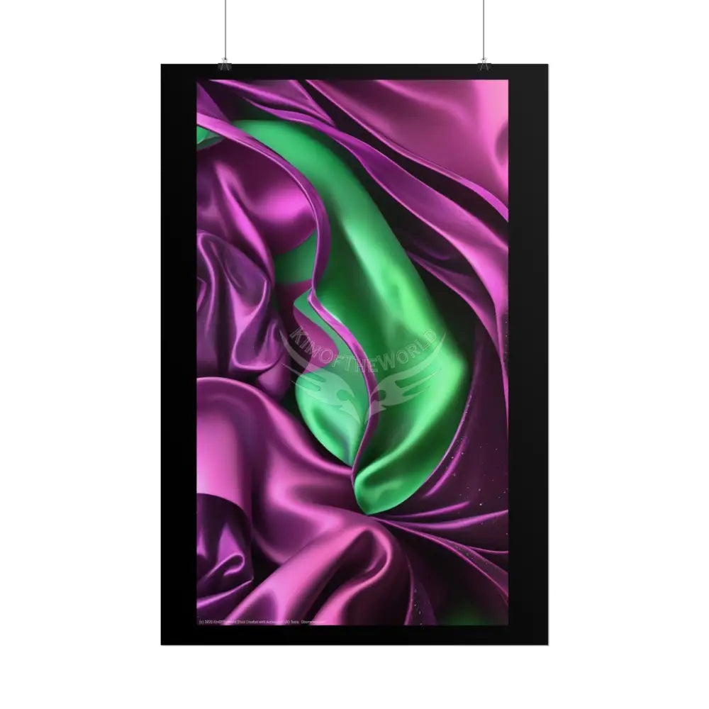 Imagination Artistic & 3D Creativity Vaporwave Satin & Stars Interior Art Print Poster