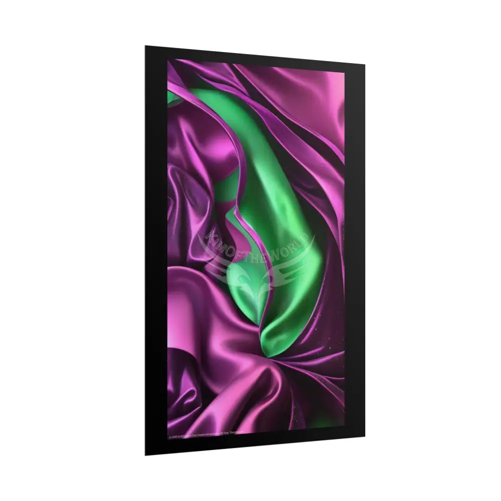 Imagination Artistic & 3D Creativity Vaporwave Satin & Stars Interior Art Print Poster