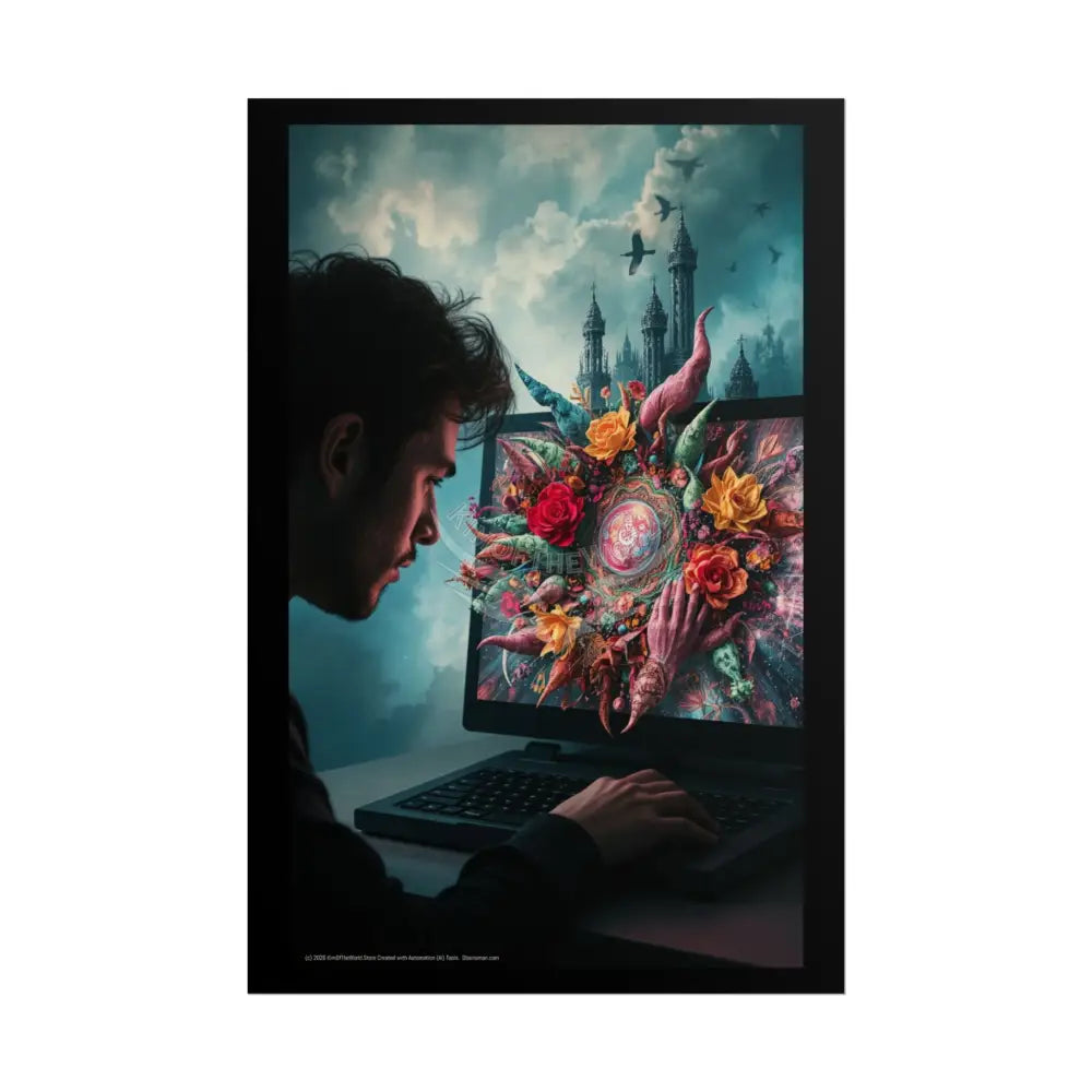 Imagination Artistic & Computer Creativity Art Print 24’’ x 36’’ (Vertical) / Matte Poster