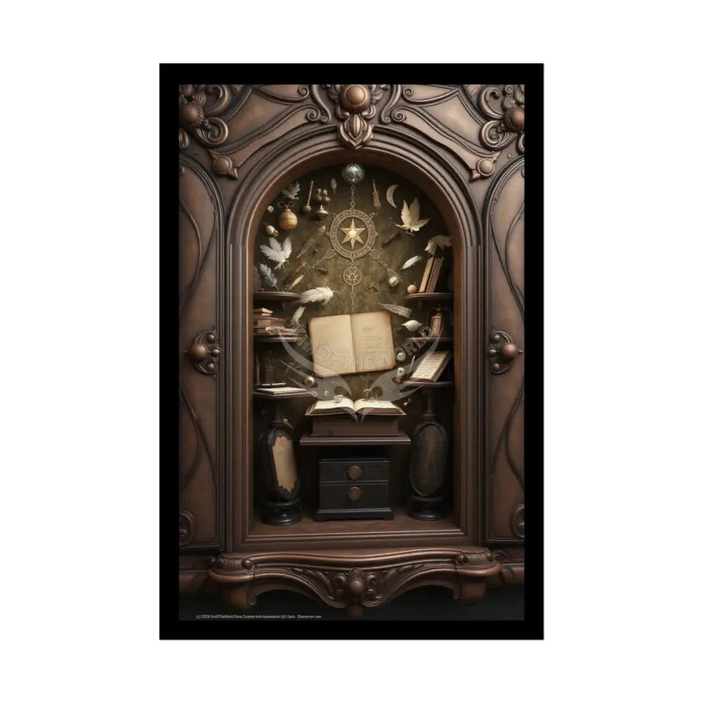 Imagination Artistic & Computer Creativity Cabinet Artist’s Art Print 20″ x 30″ (Vertical) / Semi Glossy Poster