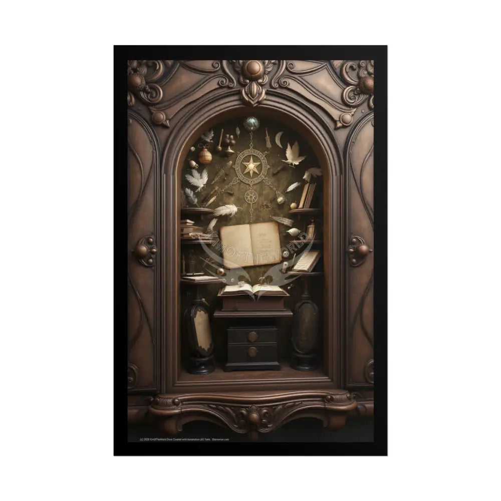 Imagination Artistic & Computer Creativity Cabinet Artist’s Art Print 24’’ x 36’’ (Vertical) / Matte Poster
