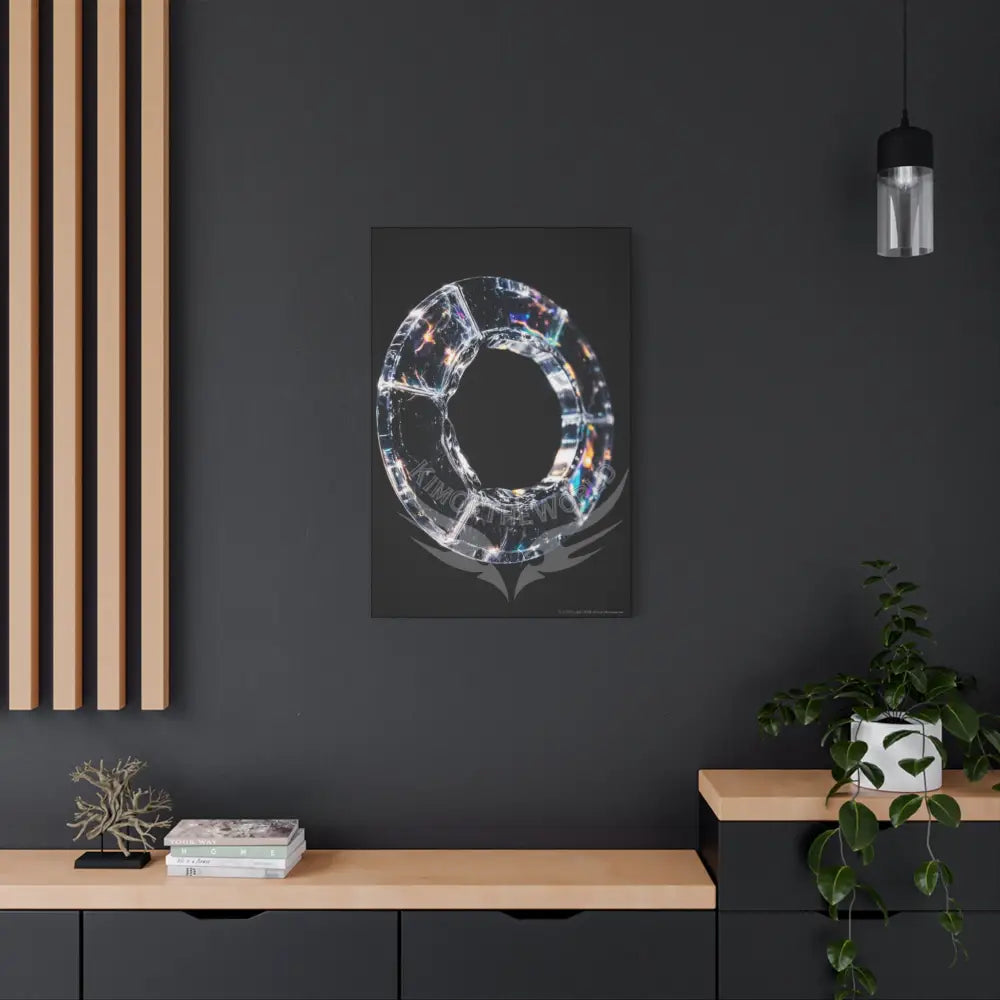 Iridescent Lens Ring through Vortex Canvas Print — Dimensional Wall Art Canvas