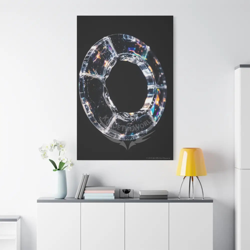 Iridescent Lens Ring through Vortex Canvas Print — Dimensional Wall Art Canvas