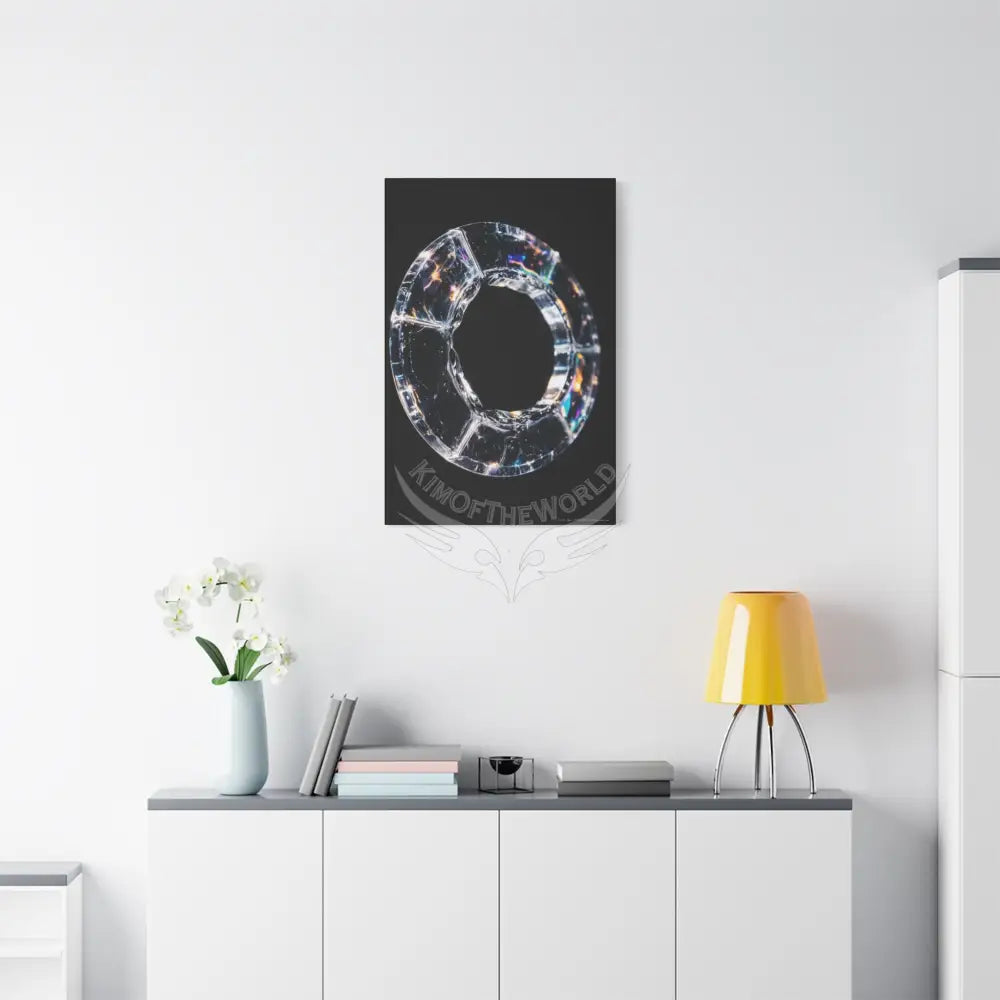 Iridescent Lens Ring through Vortex Canvas Print — Dimensional Wall Art Canvas