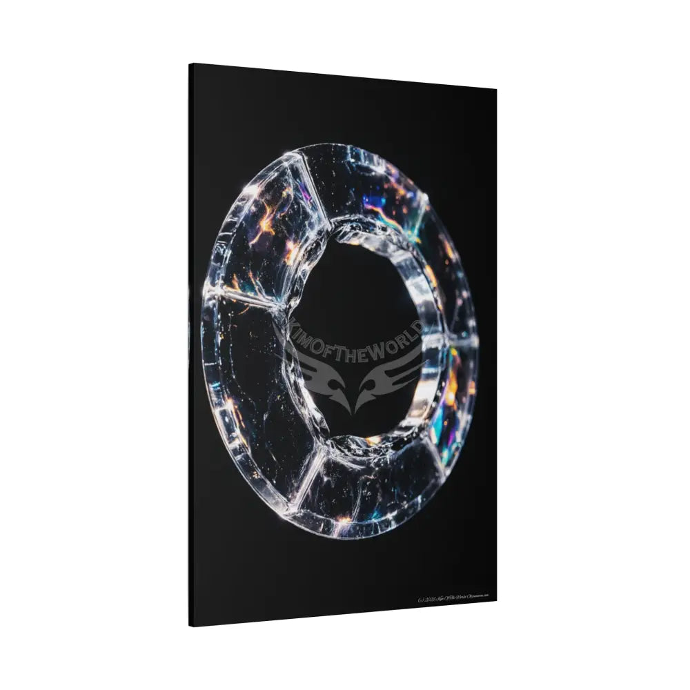 Iridescent Lens Ring through Vortex Canvas Print — Dimensional Wall Art Canvas