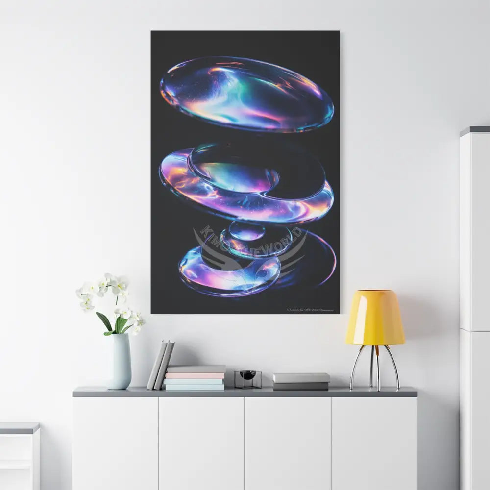 Iridescent Lens through Vortex Canvas Print — Dimensional Wall Art Canvas
