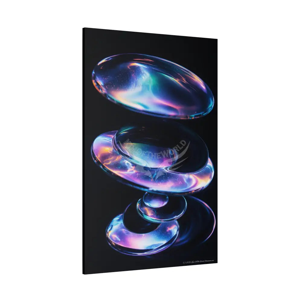 Iridescent Lens through Vortex Canvas Print — Dimensional Wall Art Canvas