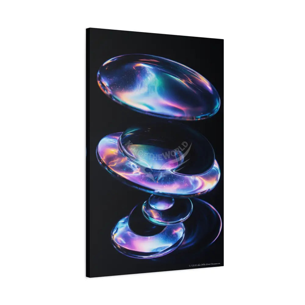 Iridescent Lens through Vortex Canvas Print — Dimensional Wall Art Canvas