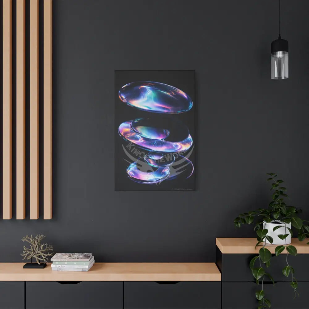 Iridescent Lens through Vortex Canvas Print — Dimensional Wall Art Canvas