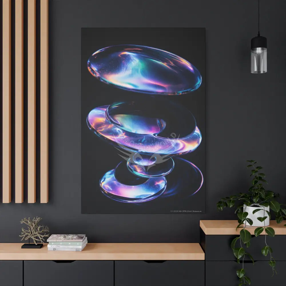 Iridescent Lens through Vortex Canvas Print — Dimensional Wall Art Canvas