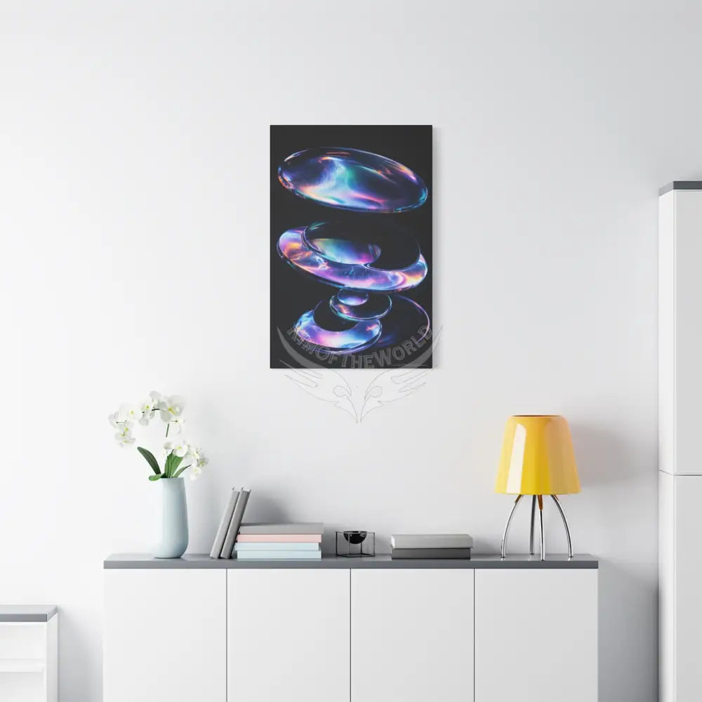 Iridescent Lens through Vortex Canvas Print — Dimensional Wall Art Canvas