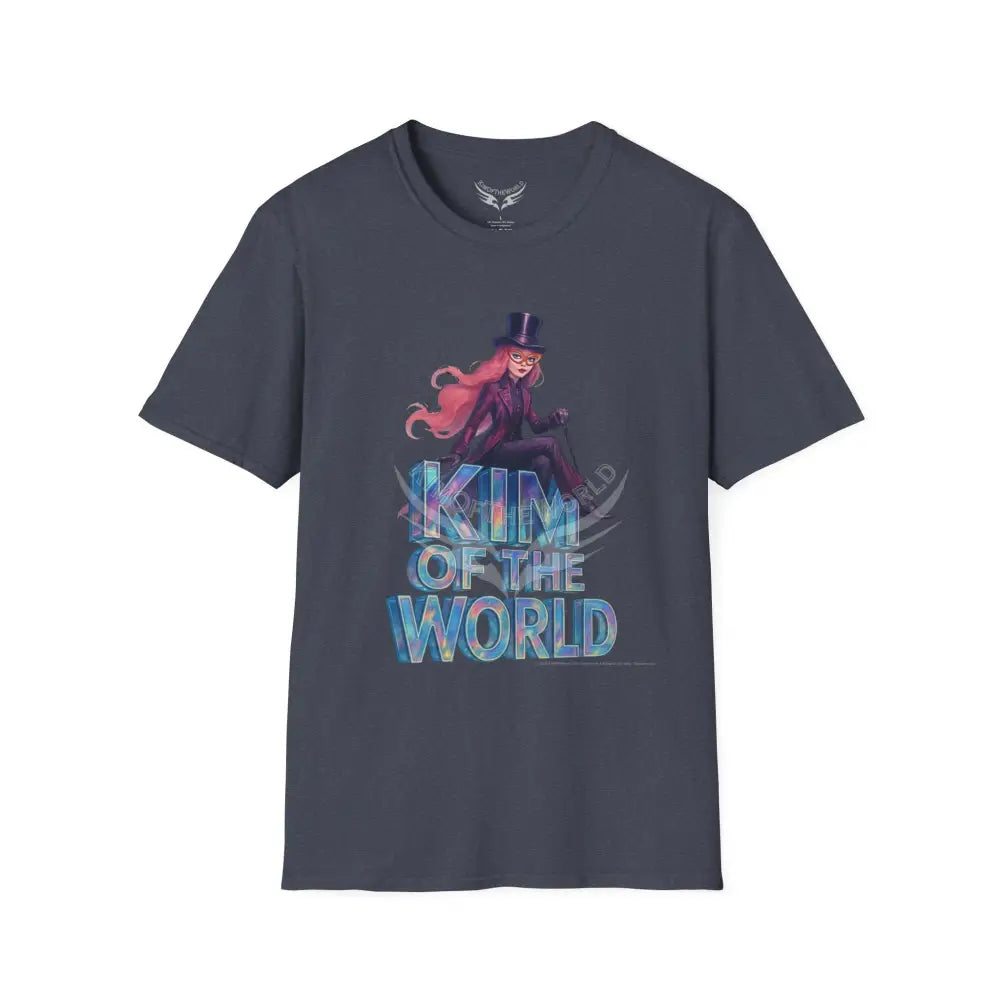 ’Kim of the World Art Shop’ Sales Team Tee - Softstyle T-Shirt Heather Navy / XS T-Shirt