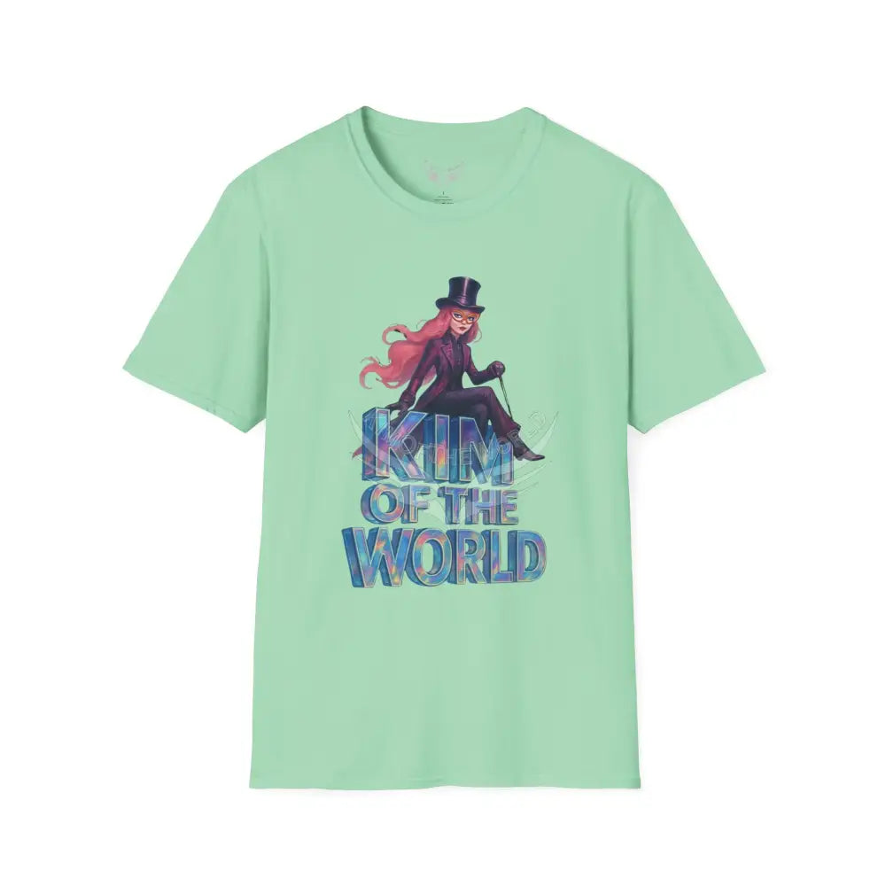 ’Kim of the World Art Shop’ Sales Team Tee - Softstyle T-Shirt Mint Green / S T-Shirt