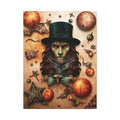 Kitty Multi-Dimensional Floral Cat Lion Man Leo Lovers Canvas — Matte Stretched Wall Art 30’’ x 40’’ (Vertical)