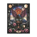 Kitty Multi-Dimensional Floral Cat Lovers Canvas — Matte Stretched Wall Art 30’’ x 40’’ (Vertical) / 1.25’’ Canvas