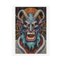 Krampus Holiday Poster — Rolled Christmas Folklore Fae Wall Art 18″ x 24″ (Vertical) / Semi Glossy Poster