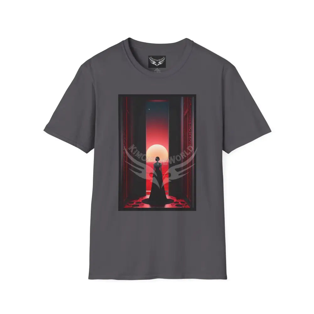 Lady in Framed Gothic - Softstyle T-Shirt Charcoal / XS T-Shirt