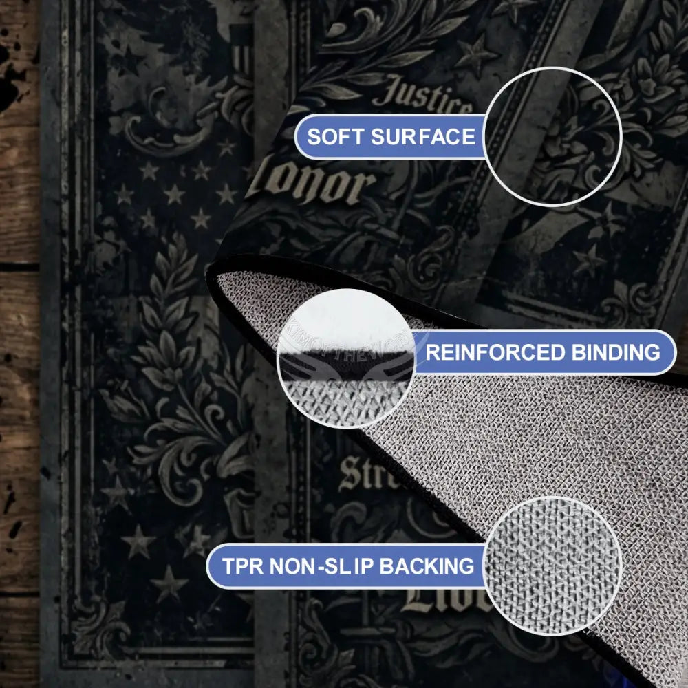 Large Area Rug Floor Carpet 10 ft x 8 ft - Blue Line Design 120’’x96’’ Rugs & Mats