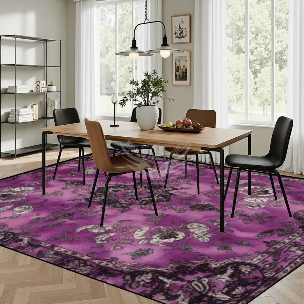 Large Area Rug Floor Carpet (4:3) - Magenta Rug Print I 144’’x108’’ Rugs & Mats