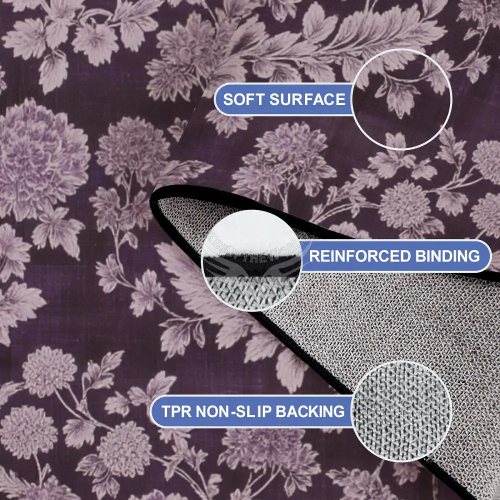 Large Area Rug Floor Carpet (5:4) - Plumb Hydrangea Snowball 120’’x96’’ Rugs & Mats