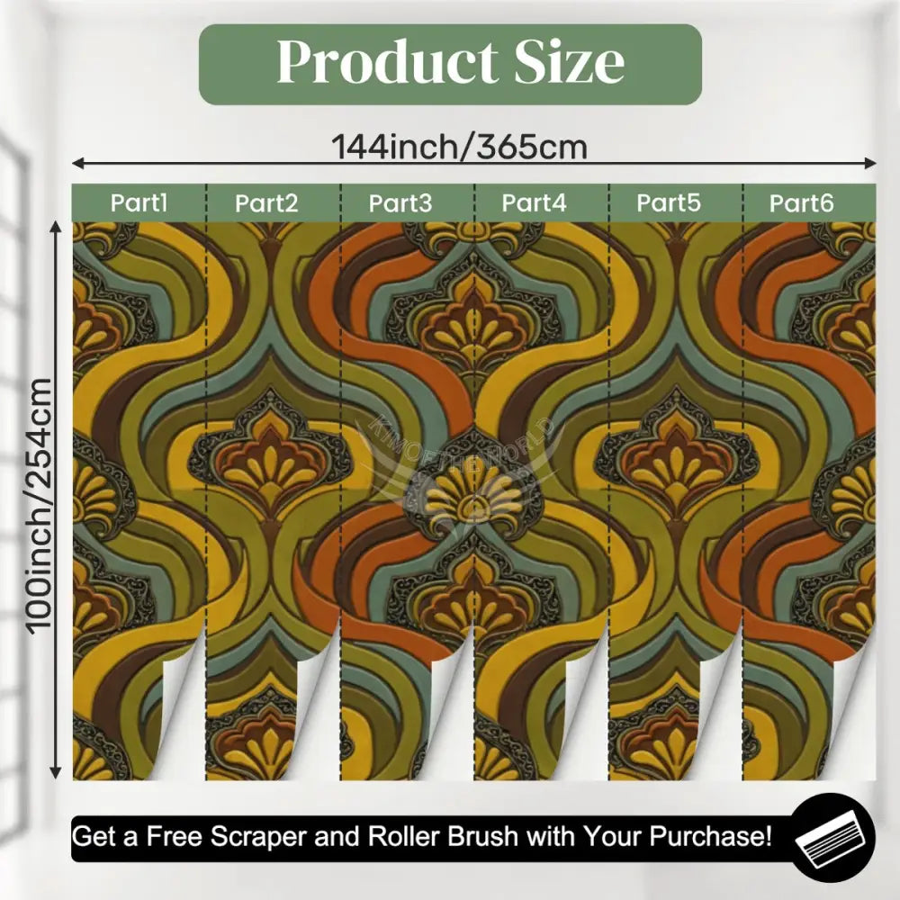 Unpasted Mural Wallpaper 144’’x100’’ - 144’’x100’’ - Wall Coverings