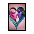 LGBTQ+ Women Power Love Poster Set — Vibrant 3D Valentine Hearts Ladies Lesbian (Rolled Posters) 20″ x 30″ (Vertical)