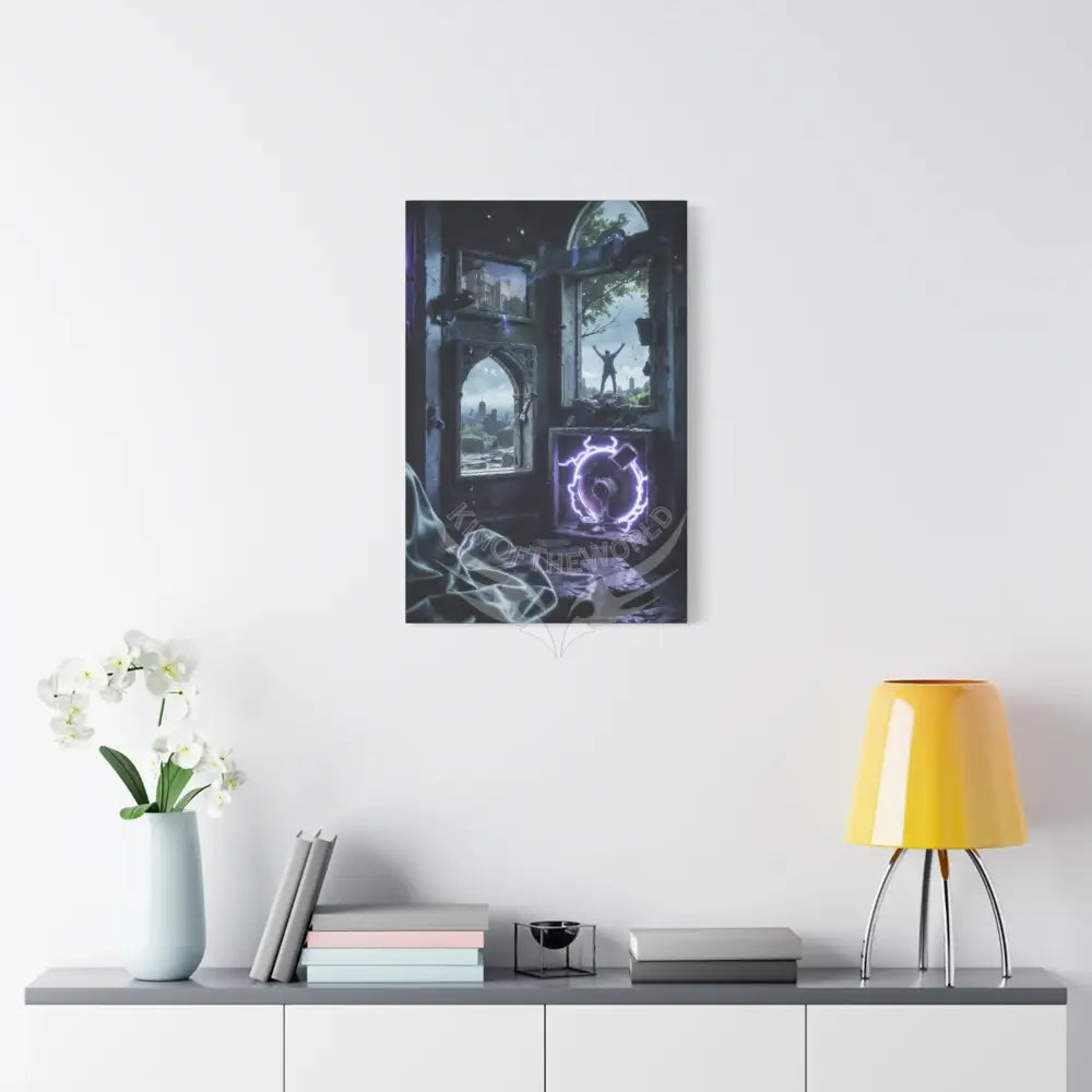Lightening Windows Matte Canvas Print — Stretched 1.25’’ Canvas