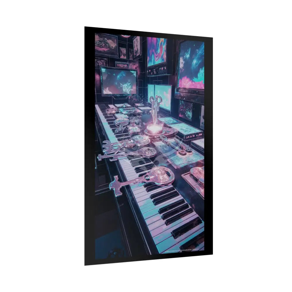 Living in the Keys Collection Piano Music Portal Poster — Rolled Art Print Poster