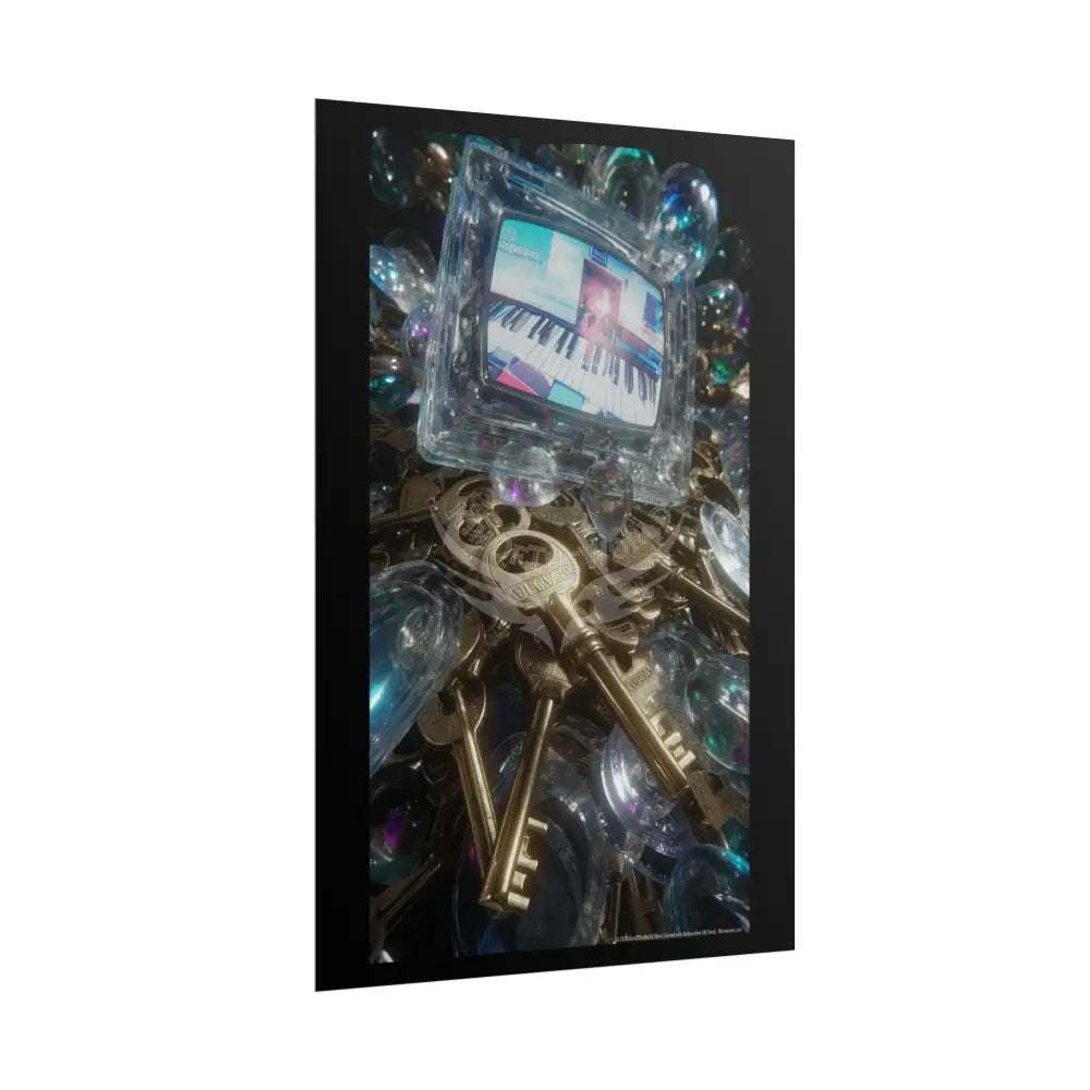 Living in the Keys Collection Piano Music Portal Poster — Rolled Art Print Poster