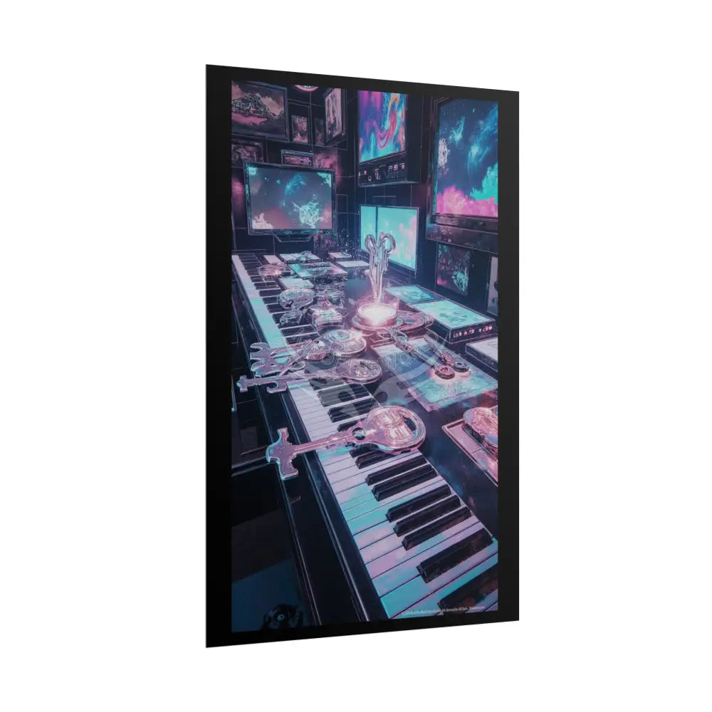 Living in the Keys Collection Piano Music Portal Poster — Rolled Art Print Poster