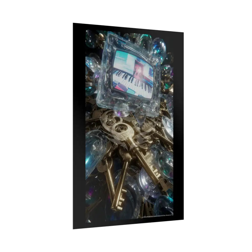 Living in the Keys Collection Piano Music Portal Poster — Rolled Art Print Poster