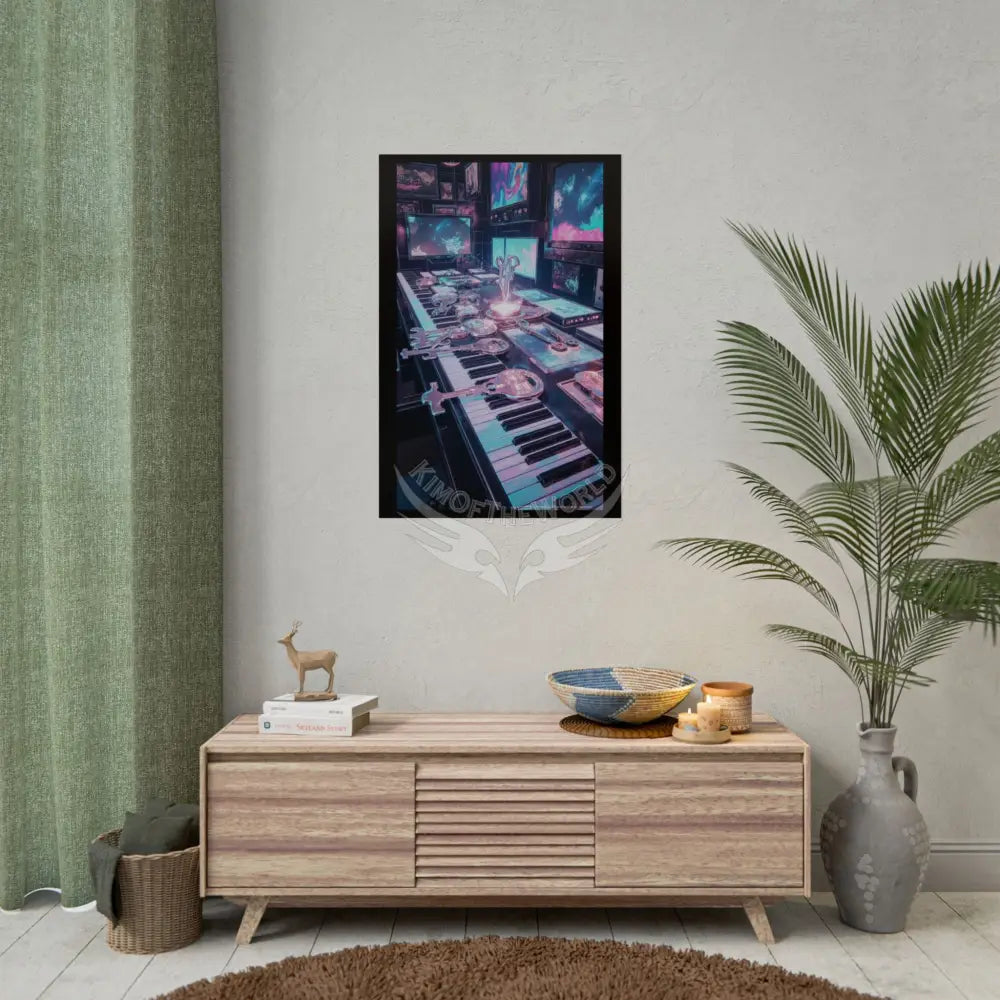 Living in the Keys Collection Piano Music Portal Poster — Rolled Art Print Poster