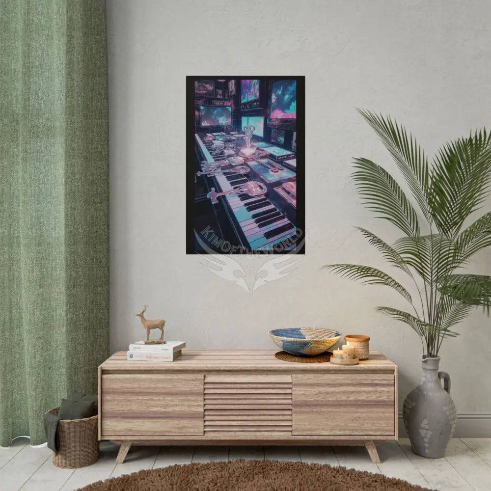 Living in the Keys Collection Piano Music Portal Poster — Rolled Art Print Poster