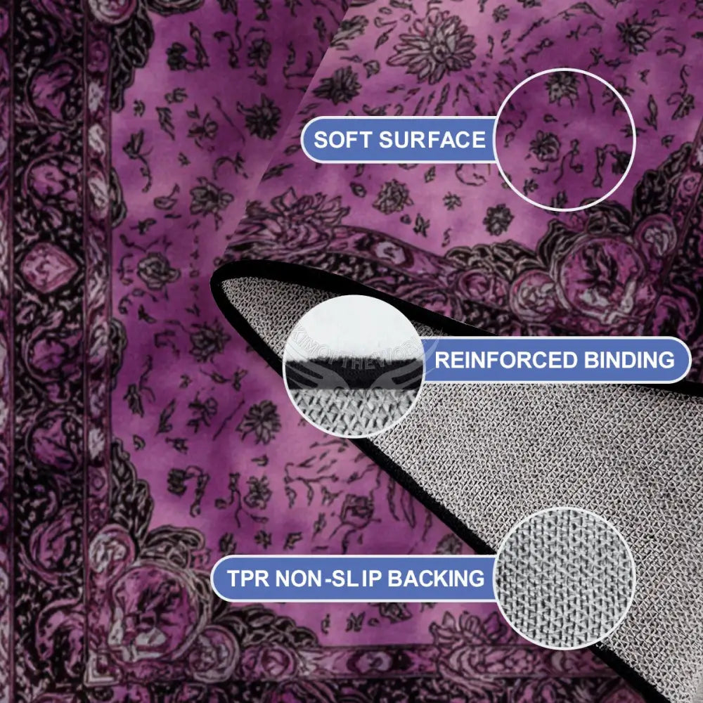 Magenta Traditional Inversion Design 10 ft x 8 ft Large Area Rug Floor Carpet 120’’x96’’ Rugs & Mats