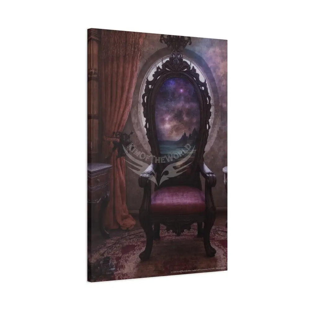 Magic Dimension Chairs Easy Recliner Art Canvas Print — Surreal Floating Armchairs 24’’ x 36’’ (Vertical) / 1.25’’