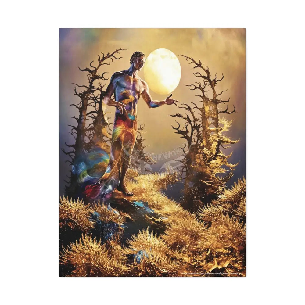 Magic Man Sunlight Canvas — Matte Stretched Wall Art 30’’ x 40’’ (Vertical) / 1.25’’ Canvas