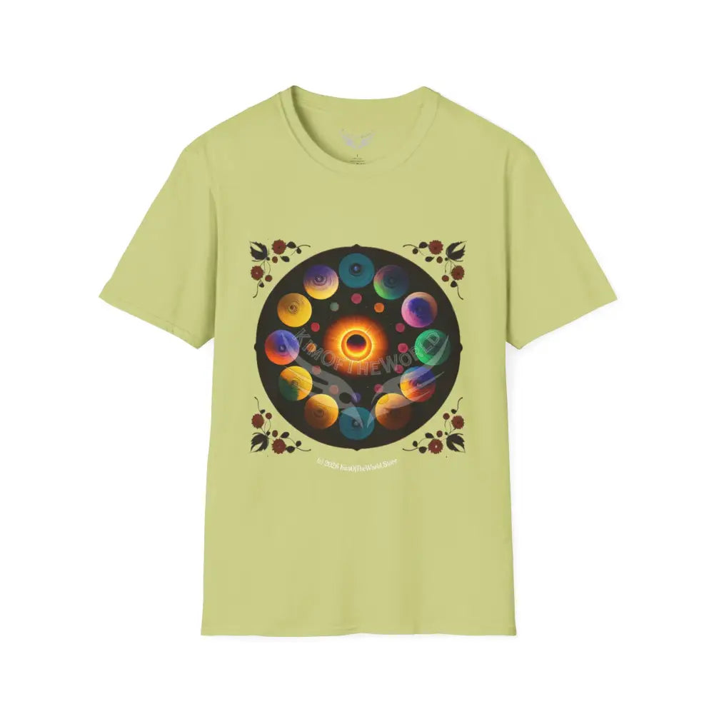 Mandala Phase Abstract Colorful Tee - Softstyle T-Shirt Pistachio / S T-Shirt