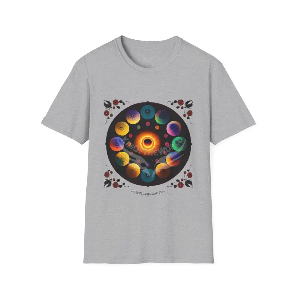 Mandala Phase Abstract Colorful Tee - Softstyle T-Shirt Sport Grey / XS T-Shirt