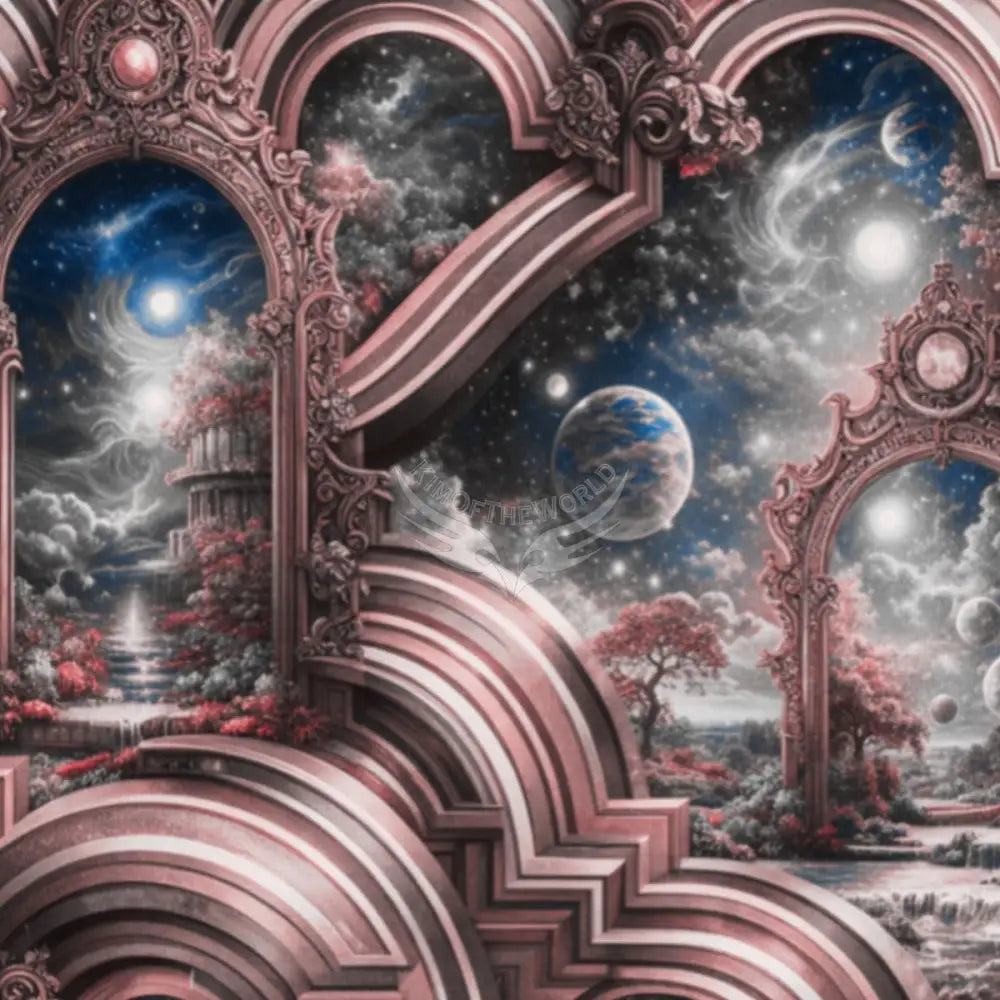 Mauve Vintage Dreams Unpasted Mural Wallpaper 144’’x100’’ - 144’’x100’’ - Wall Coverings