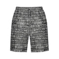 Men’s Beach Shorts - Random Text Print S Men’s Pants