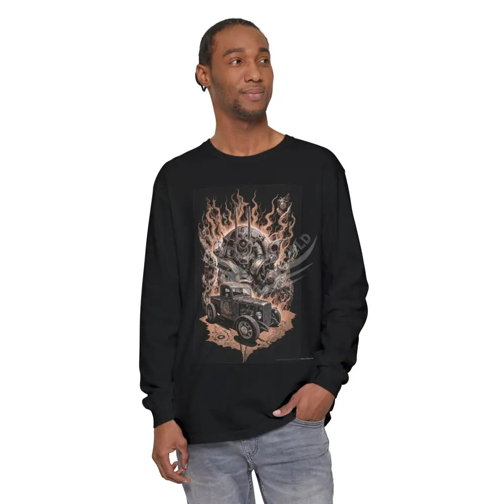 Men’s Long Sleeve Tee Pickup Truck Long-sleeve