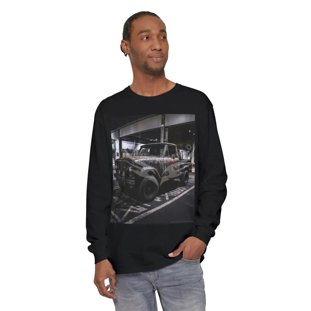 Men’s Long Sleeve Tee Pickup Truck Long-sleeve