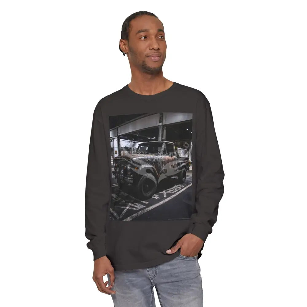 Men’s Long Sleeve Tee Pickup Truck Long-sleeve