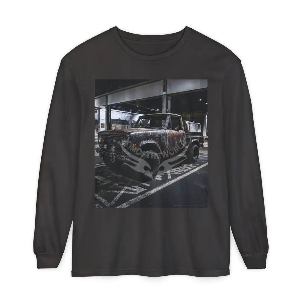 Men’s Long Sleeve Tee Pickup Truck Graphite / S Long-sleeve