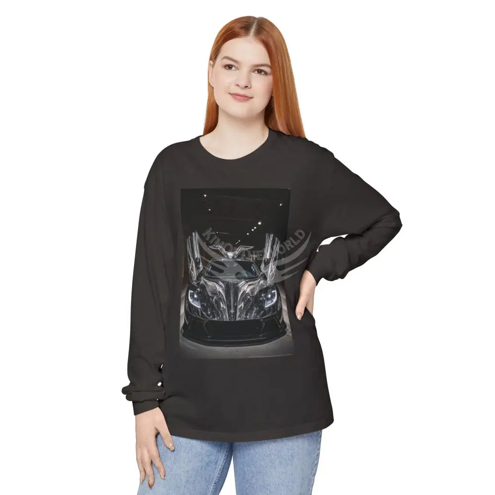 Men’s Shirt Luxury Sports Car Photo Long Sleeve Tee Long-sleeve