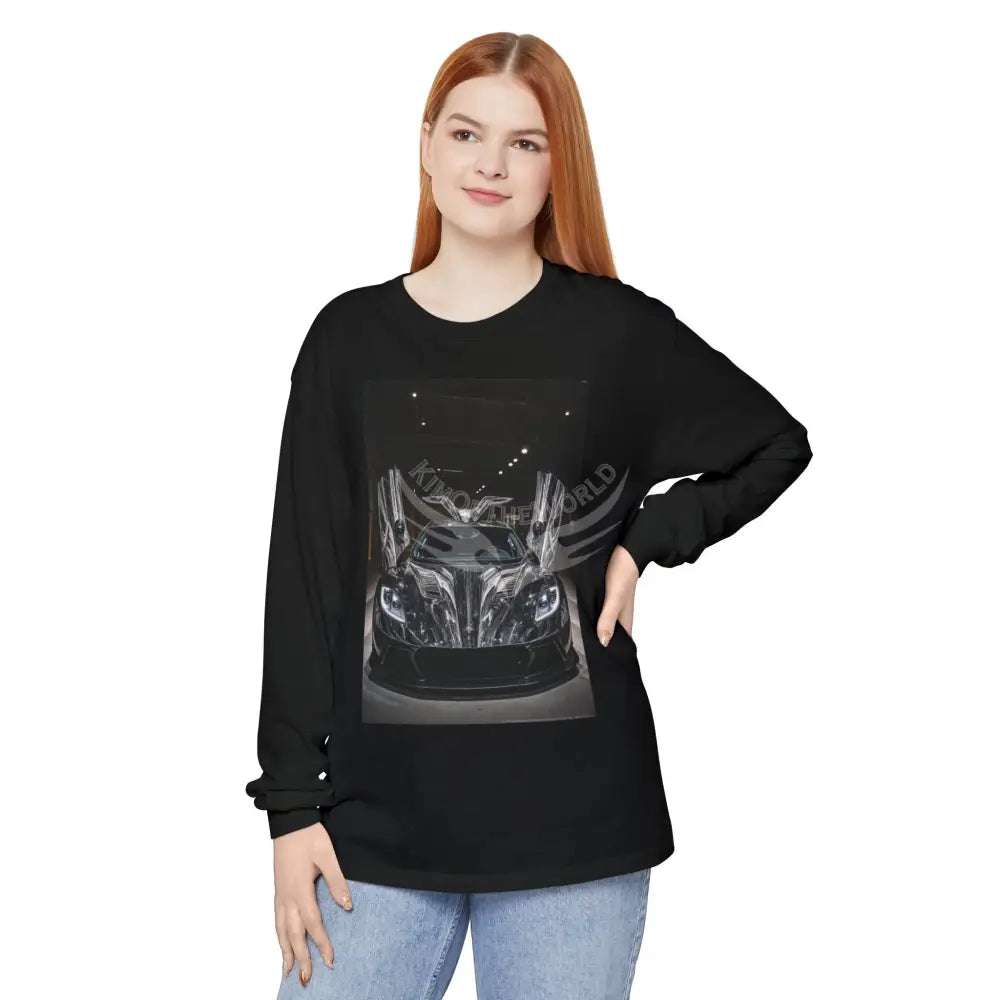 Men’s Shirt Luxury Sports Car Photo Long Sleeve Tee Long-sleeve