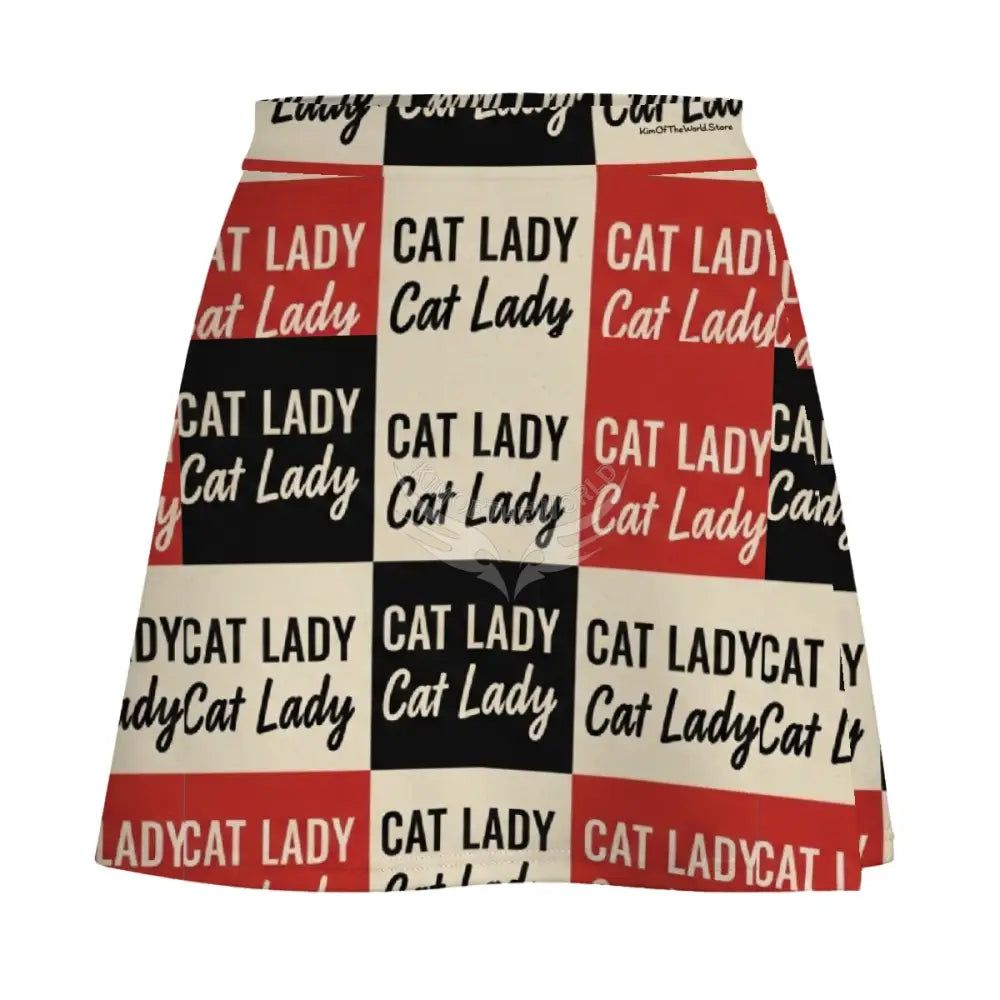 Mini Skirt - Cat Lady KOTW Design Print Women’s Skirts & Dresses