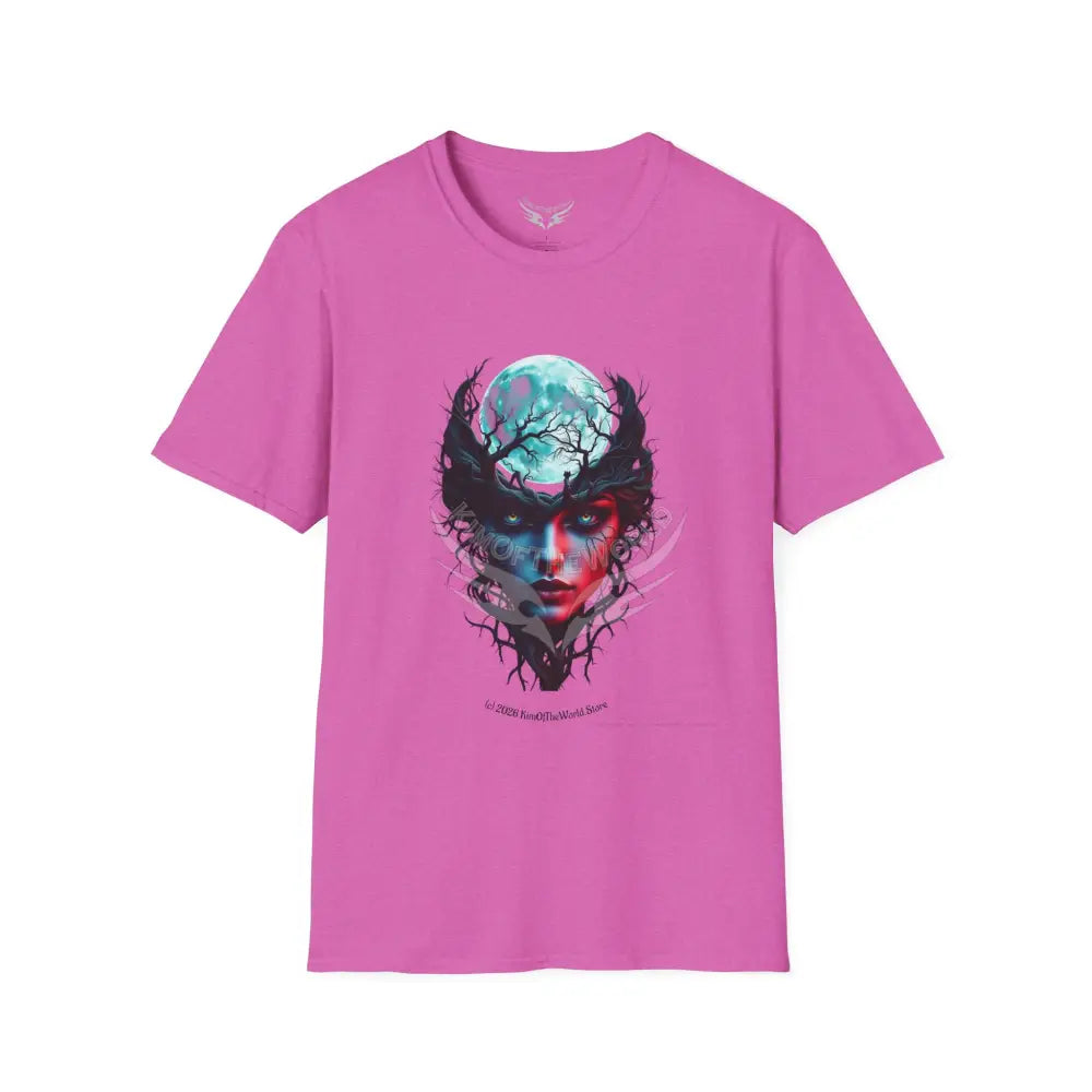 Moon Branch Empowered Lady Tee - Softstyle T-Shirt Heather Berry / S T-Shirt